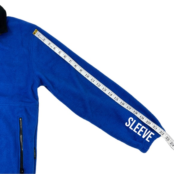 Baru Sports MENS SIZE XS Lightweight Fleece Full Zip Jacket Blue Zip Pockets New - Picture 13 of 14